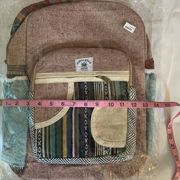 NEW! HOT ITEM! Himalayan Hemp multi Fabric Back Pack Boho Hippie southwestern - Picture 5 of 5